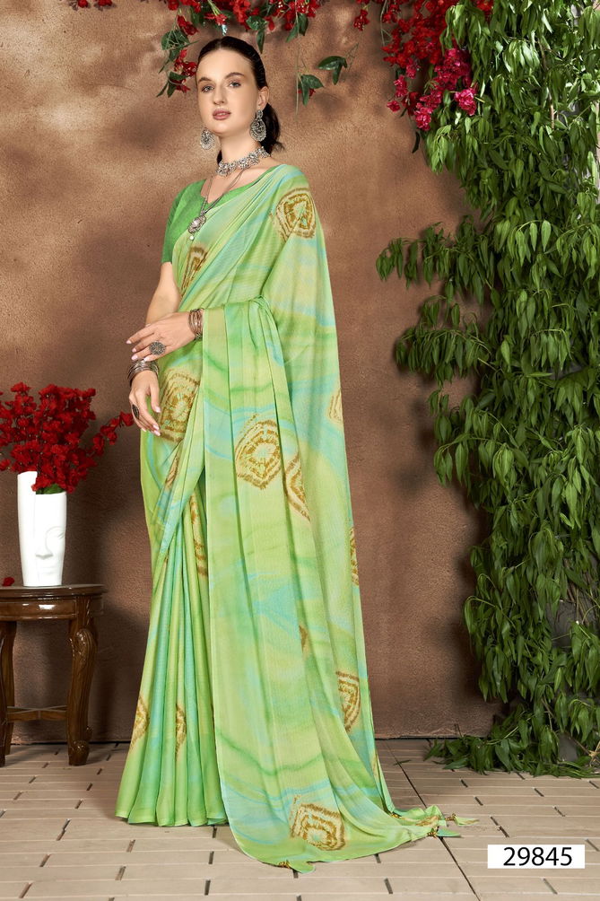 Tamia By Vallabhi Shibori Chiffon Printed Sarees Wholesale Market In Surat